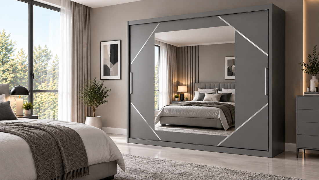 Venice 203cm Sliding Wardrobe: Luxury Storage with Statement Style