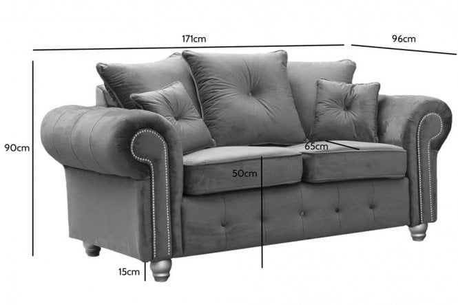 Plush Velvet 3+2 Seater Sofa Set