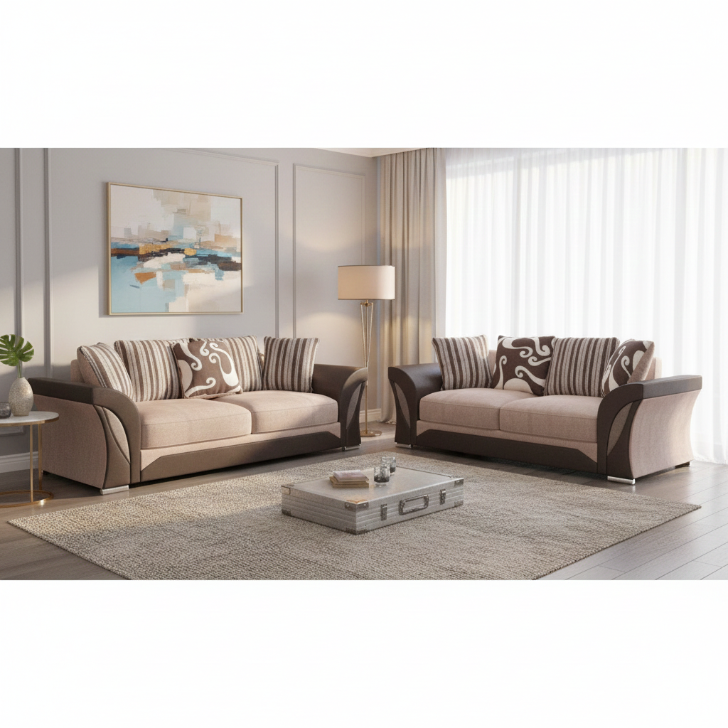 Fabric 3+2 Seater Sofa Set