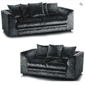 Crystal Crushed Velvet 3+2 Seater Sofa Set