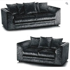 Crystal Crushed Velvet 3+2 Seater Sofa Set