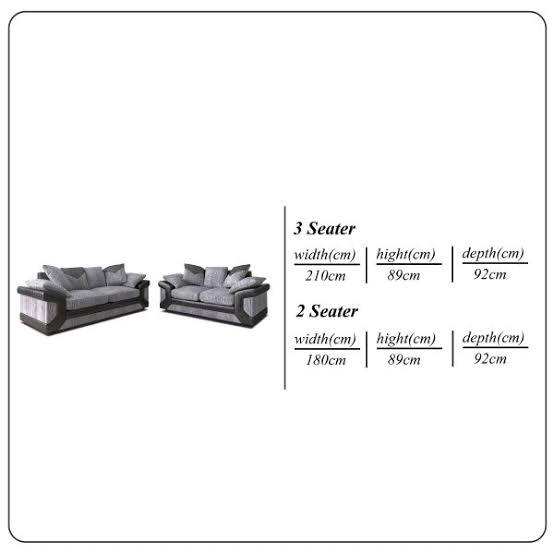 Jumbo Cord 3 & 2 Seater Sofa Set | Optional Footstool available