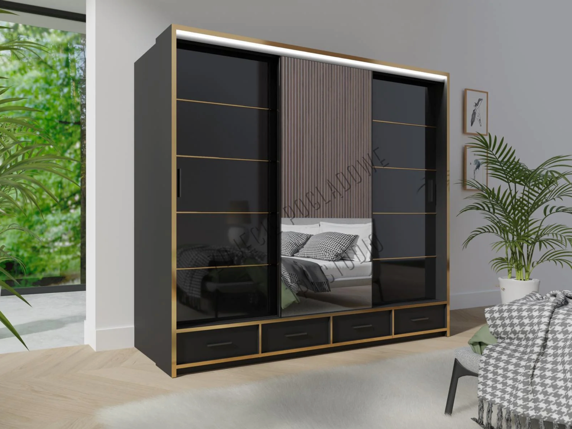 Camden High Gloss Wardrobe | 203 CM & 256 CM