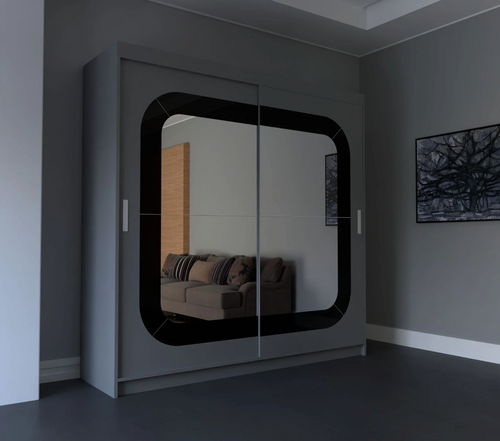 Dallas Sliding Door Wardrobe – Mirror Finish