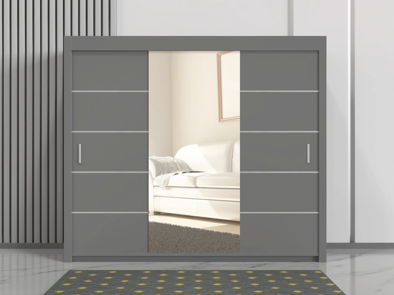 Oslo 250cm Sliding Wardrobe – Maximum Storage with Modern Design