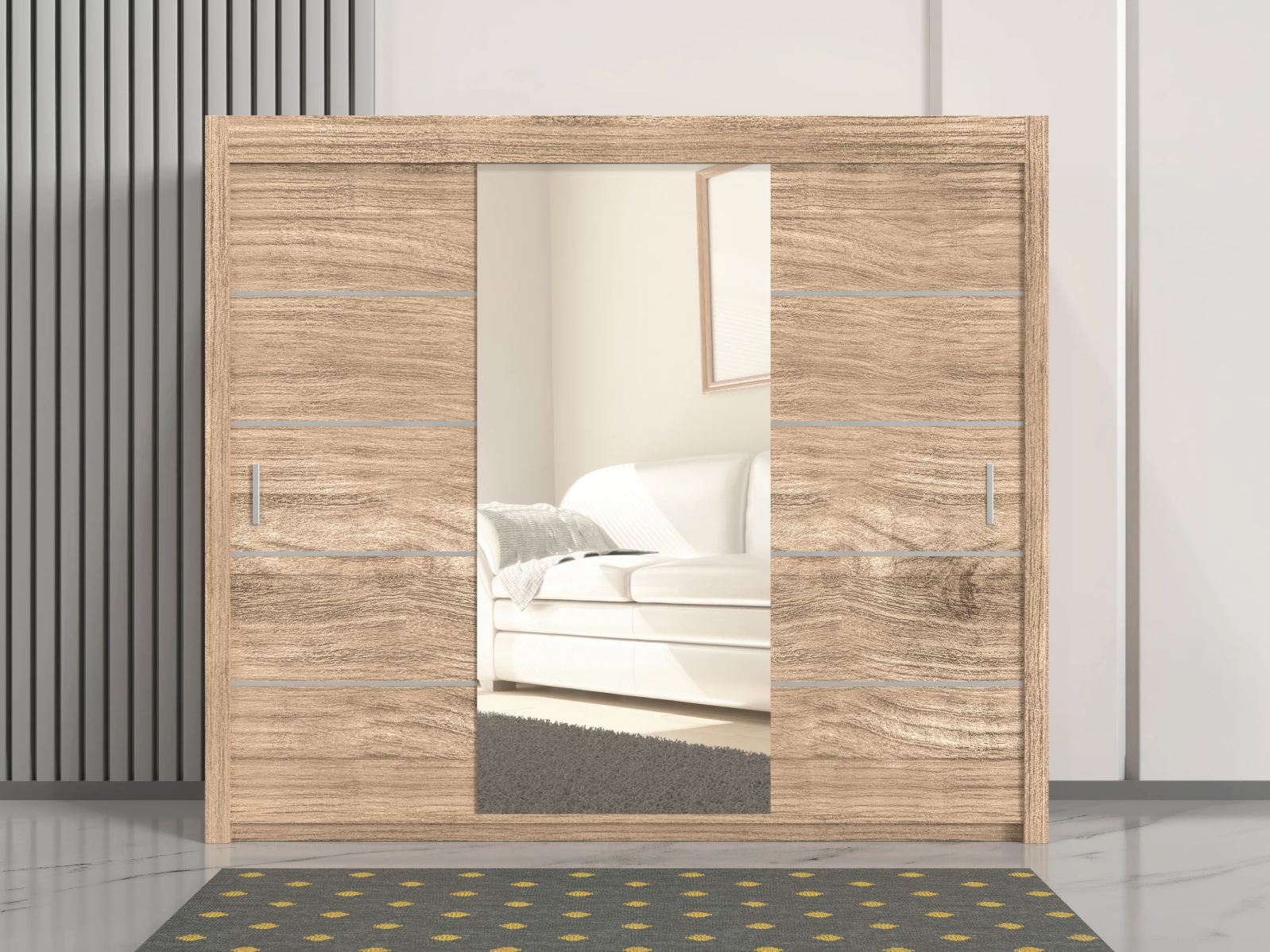 Oslo 250cm Sliding Wardrobe – Maximum Storage with Modern Design