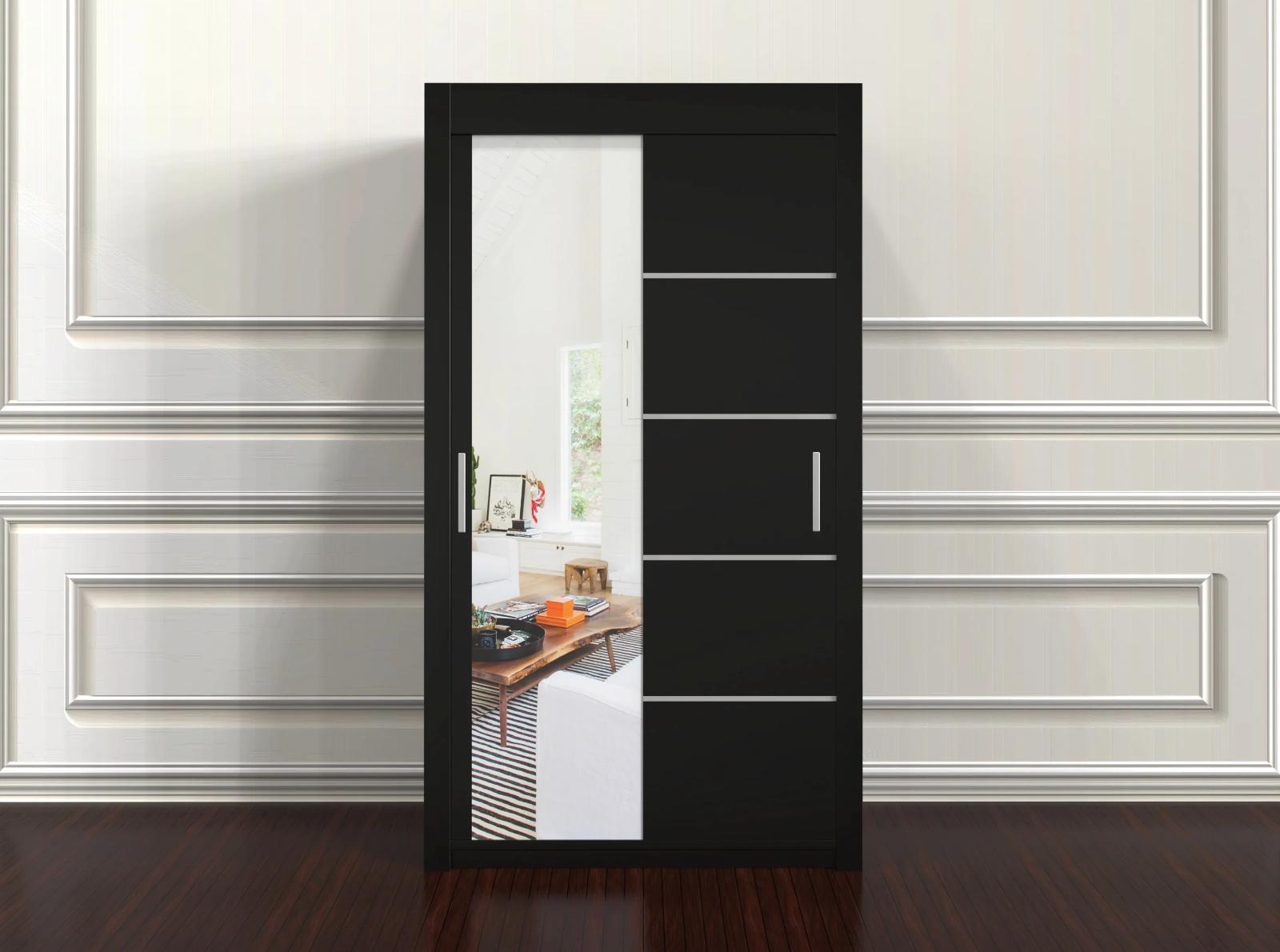 Lyon Wardrobe 120cm – Freestanding Modern Storage Unit for Small Rooms