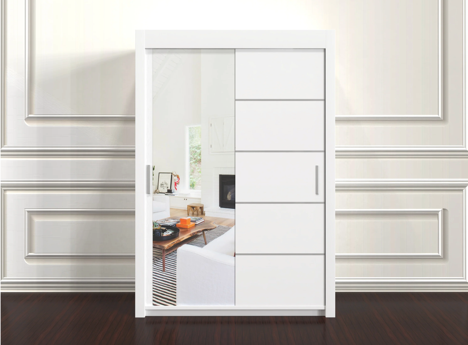 Lyon 150cm Wardrobe with Shelves – Stylish 2 Door Bedroom Furniture