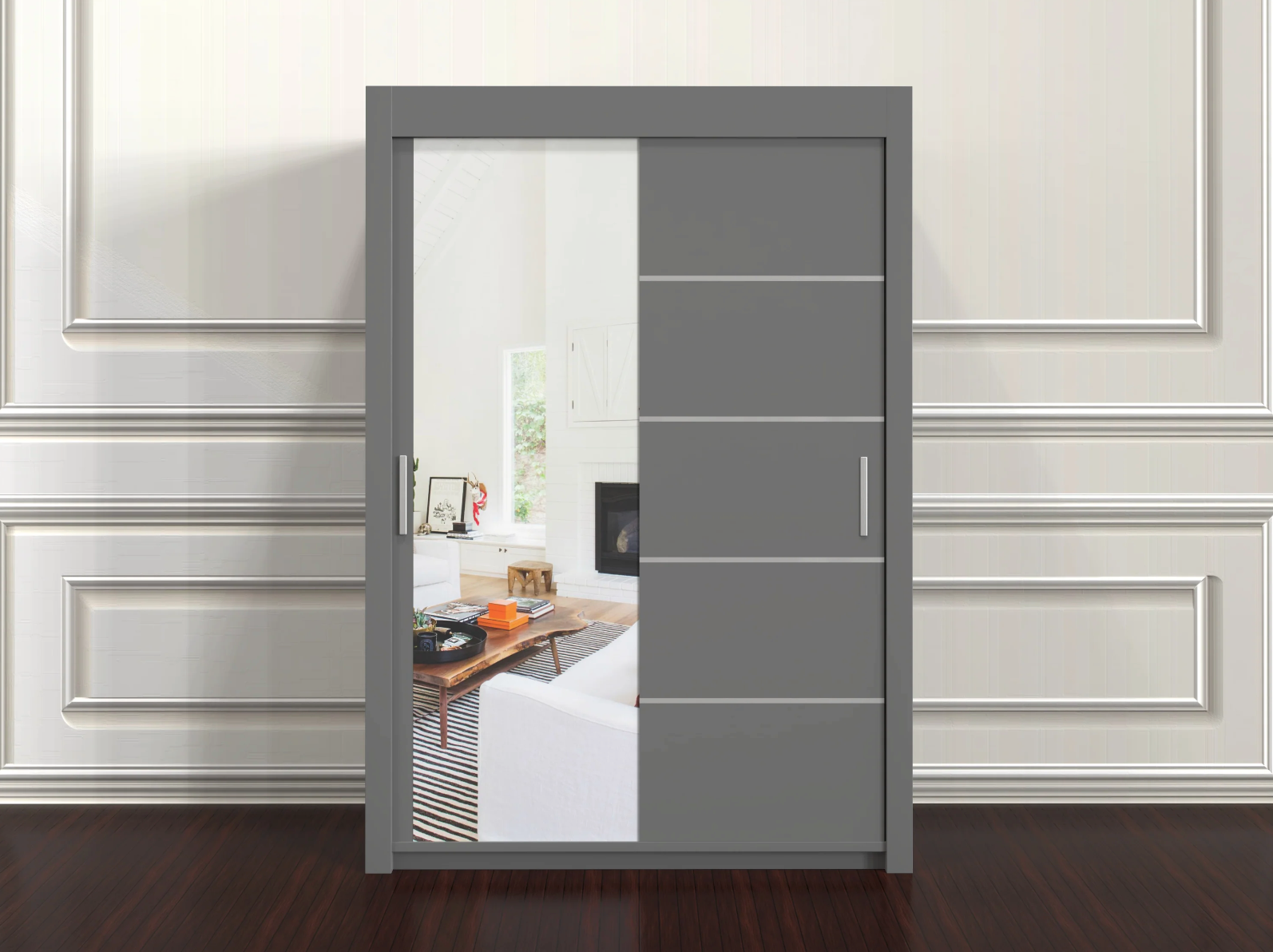 Lyon 150cm Wardrobe with Shelves – Stylish 2 Door Bedroom Furniture