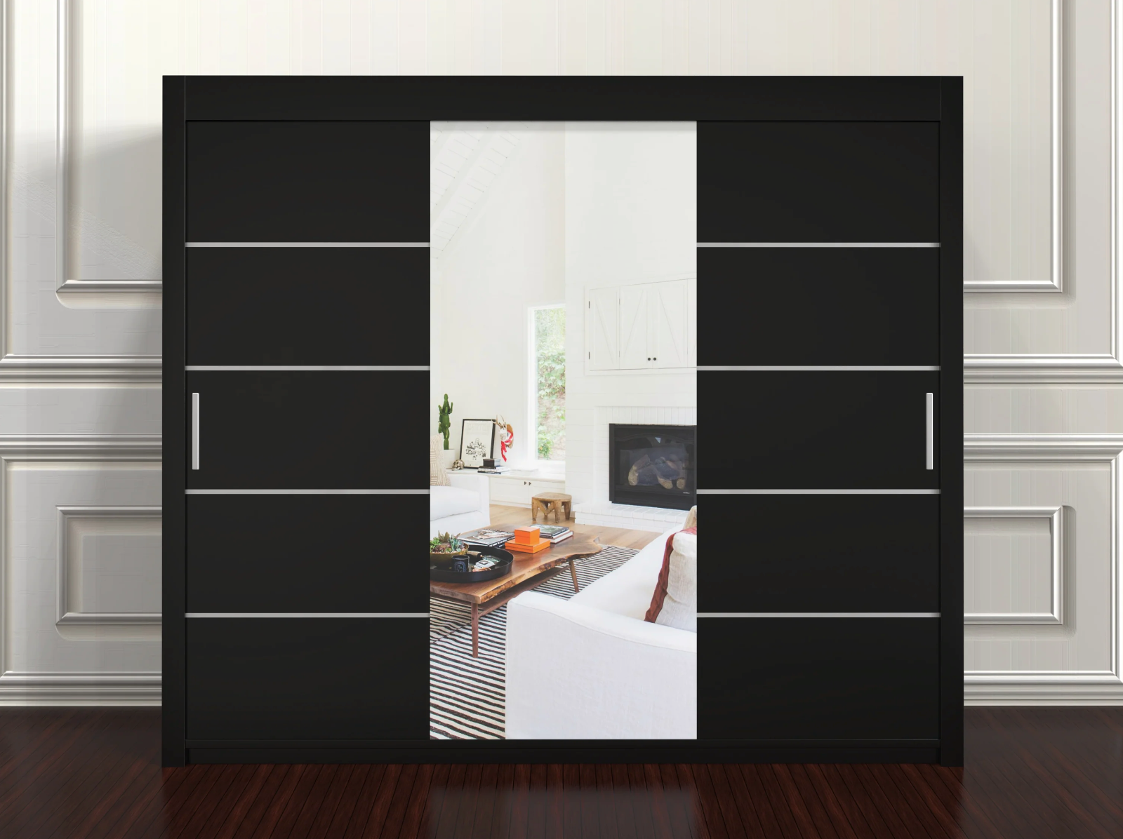 Lyon 3 Door Wardrobe 250cm – Huge Modern Storage with Shelves & Rails