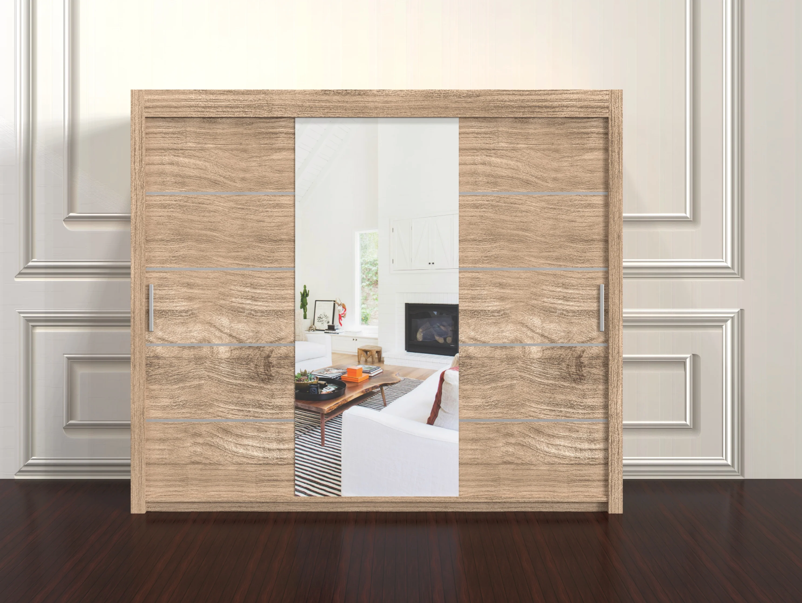 Lyon 3 Door Wardrobe 250cm – Huge Modern Storage with Shelves & Rails