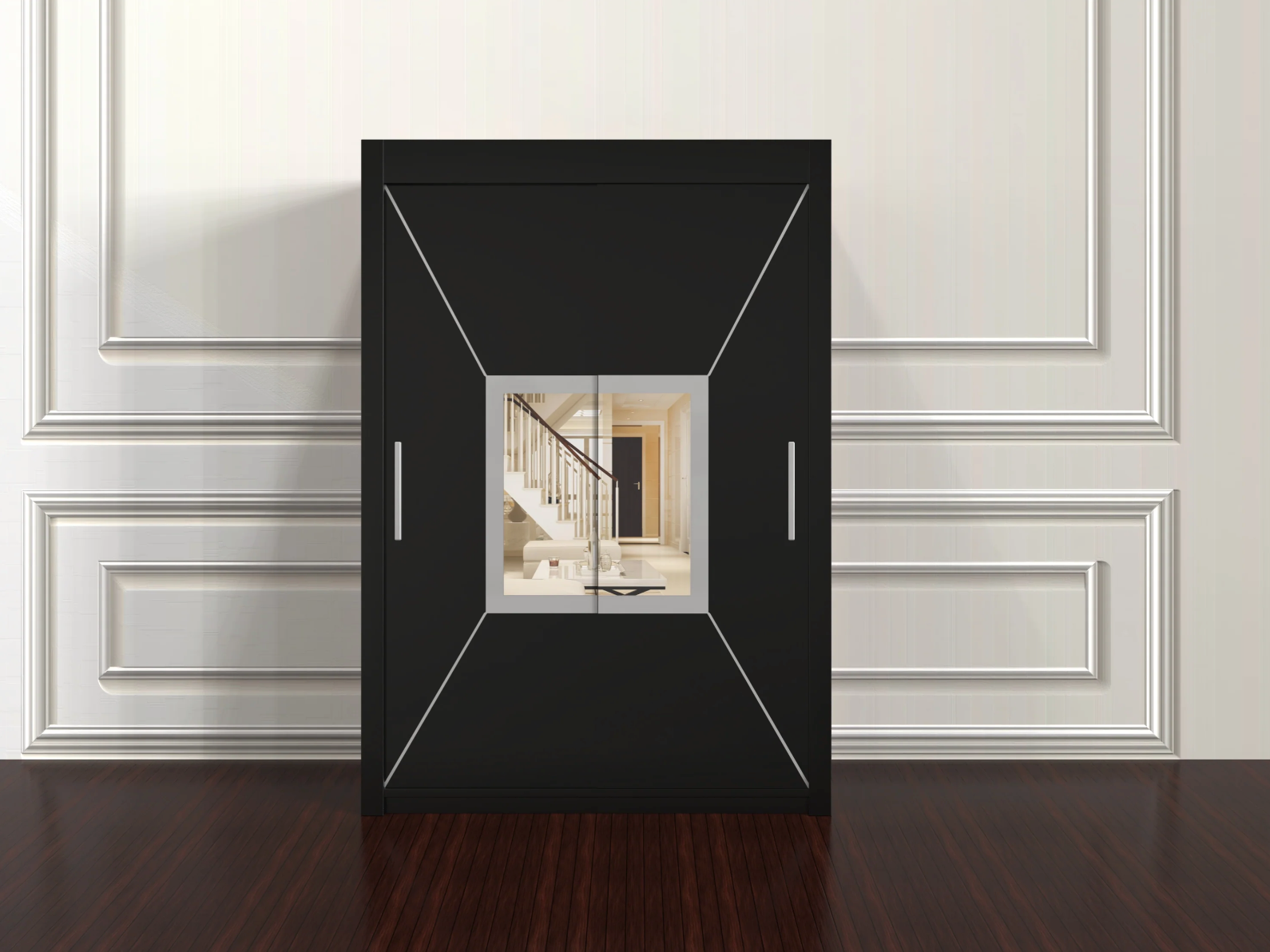 Venice Wardrobe 150cm – Compact Freestanding Closet with Hanging Space