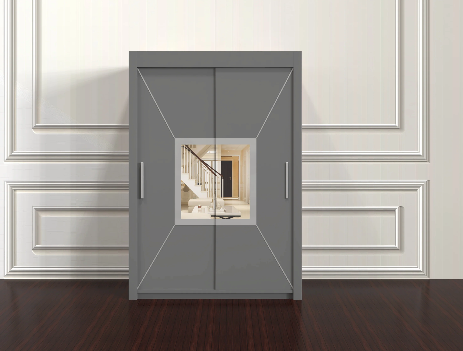 Venice Wardrobe 150cm – Compact Freestanding Closet with Hanging Space