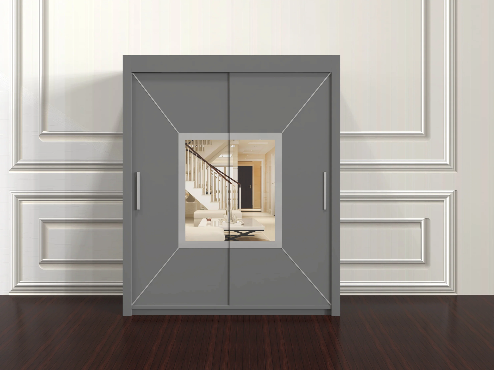 Venice 180cm Freestanding Wardrobe – Sleek Sliding Door Cupboard