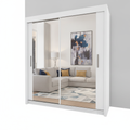 Modern Milan 180cm Wardrobe – Slim Fit Bedroom Furniture
