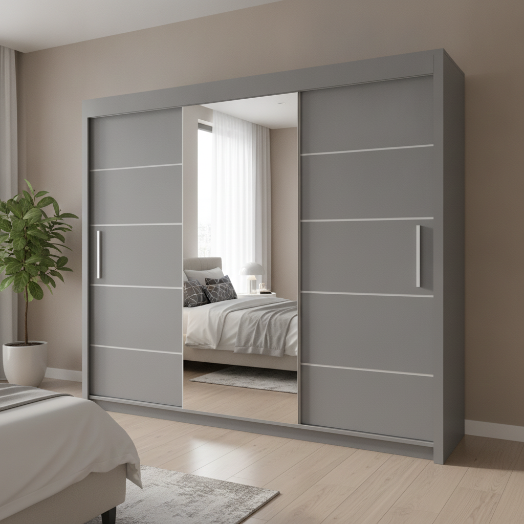 Oslo 250cm Sliding Wardrobe – Maximum Storage with Modern Design