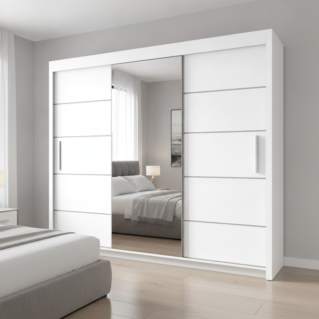 Oslo 250cm Sliding Wardrobe – Maximum Storage with Modern Design
