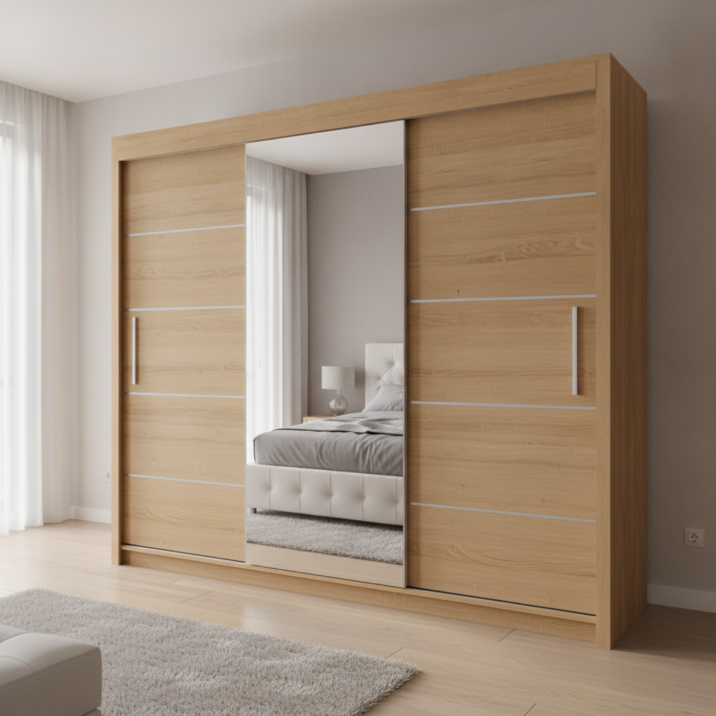 Oslo 250cm Sliding Wardrobe – Maximum Storage with Modern Design