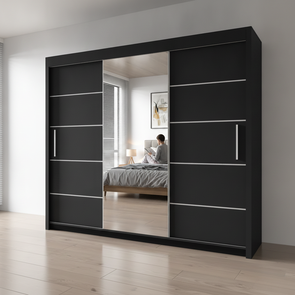 Oslo 250cm Sliding Wardrobe – Maximum Storage with Modern Design