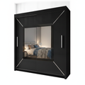 Venice Sliding Wardrobe 203cm – Luxury Closet with Mirror & Shelves